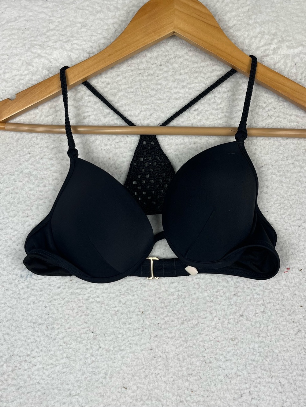 Victoria’s Secret black push up bikini top